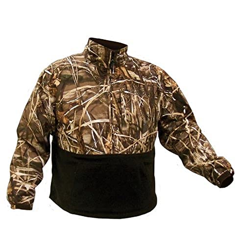 Coleman Mens Waterfowl Fleece Lined Pullover Sweater, Advantage Max-4, Medium