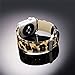 Bandmax Fabric Replacement Strap Compatible Apple Watch, Bandmax Stainless Steel Metal Clasp Buckle Comfortable Denim Fabric Watch Band Compatible Apple Watch Series 3/2/1(Leopard Pattern 38MM)