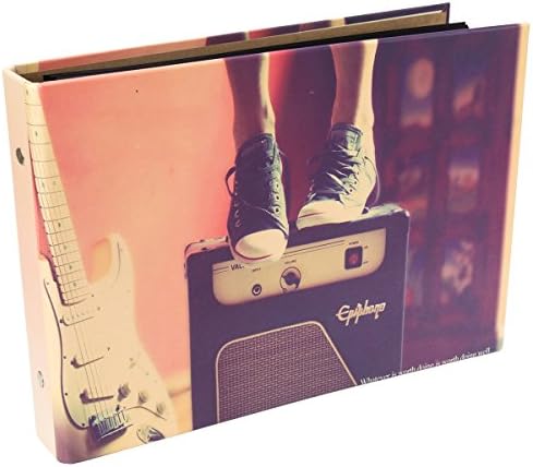 Nodartisan Instax Mini Book Album, 50 Pages DIY Photo Album, Anniversary Scrapbook, Wedding Photo Album (Music)