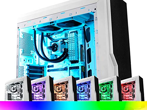 DEEPCOOL CAPTAIN 240EX RGB WHITE, AIO Liquid CPU Cooler, Sync RGB Waterblock and Strip with Cable Controller or Motherboard with 12V RGB 4-pin Header, 2×120mm PWM Fans, AM4 Compatible, 3-year Warranty