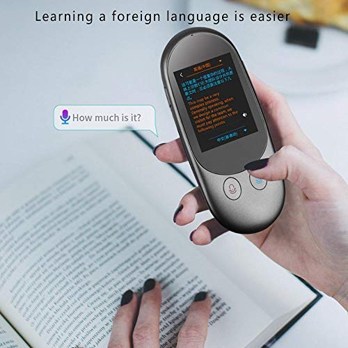 Lesgos Translator Device, Smart Voice Translator 126 Languages Real Time Instant Two-Way Translation Device Smart Handheld Instant Digital Voices Translator for Traveling Work Learning Business