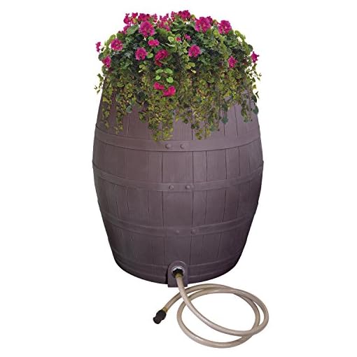 EMSCO Group Rescue 50 Gallon Whiskey Rain Barrel - Thumbnail 2