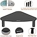 Tempered Glass Computer Monitor Riser | Triangle Save Space Desktop Corner Stand for Computer Monitor & Laptop Black HD01B-003thumb 2