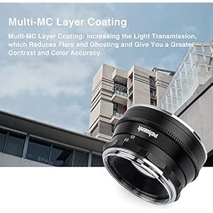 Pergear 35mm F1.6 Manual Focus Prime Fixed Lens for Olympus and Panasonic Micro Four Thirds    MFT M4/3 Cameras