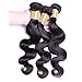 Oriental Show 8~30 inches 6A Brazilian Body Wave, Pack of 3(Mixed Length), 100% Unprocessed Virgin Human Hair, 300g Total(100g Each), Natural Color (14 16 18)