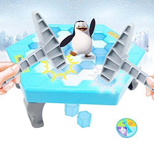 KIDSFUN Penguin Trap Ice breaker Kids Puzzle Table Knock Game Save | Penguin on Ice Block Family Funny Game