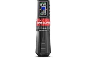 WORMHOLEPRO 7 Adjustable Strokes Multi-function Wireless Tattoo Gun Tattoo Machine Tattoo Pen with Smart Display, Coreless Motor, for Tattoo Artists BOOTES HKP13-A
