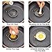 Egg Ring Stainless Steel Omelet Mold Non Stick Cooking Pancake Ring Cooking Tool（3 Inch, 4pack） with 1 Free Oven Glove and 1 Free Oil Bottle Brush. (4 packs)