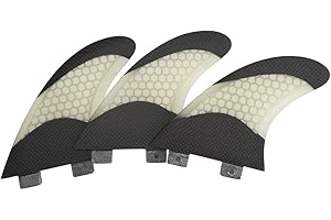 UPSURF Tri Double Tabs Fin M-Size Carbon Honeycomb Fiberglass Colour G5 fin