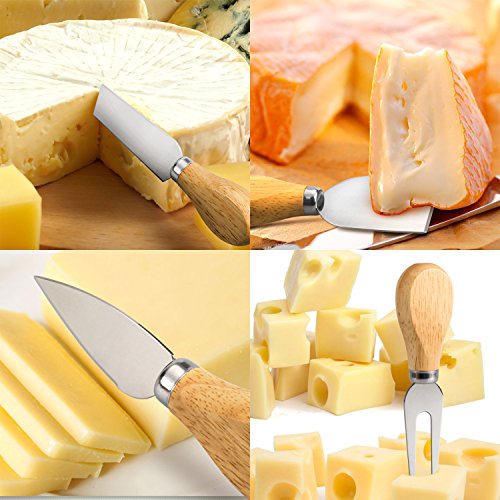 5 Cheese+Knives+Stainless+include+Spatula