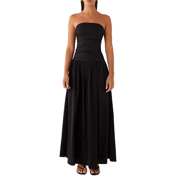 rixo strapless drop-waist maxi dress Royce Maxi Dress main image 1