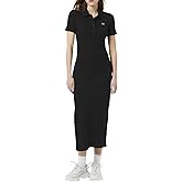 Lacoste Womens Long Ribbed Cotton Polo Dress
