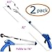 Gripper Reacher Grabber Tool for Rheumatoid Arthritis Pain Relief Pick-Up Gripper Best Reachers Grabbers Mobility Aids for Disabled and Elderly 2 Pack Set