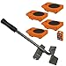 Furniture Lifter with 4pc Mover Rollers, Move Heavy Furniture Easily - Furniture & Appliances Roll with Ease 4