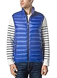 XPOSURZONE Men Packable Ultralight Down Vest Outdoor Puffer Vest, Vibrant Cobalt, Large