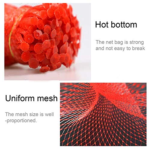 100PCS Fruit and Vegetable Packaging Net Food Packaging Seafood Boil Bags，Plastic Mesh Produce