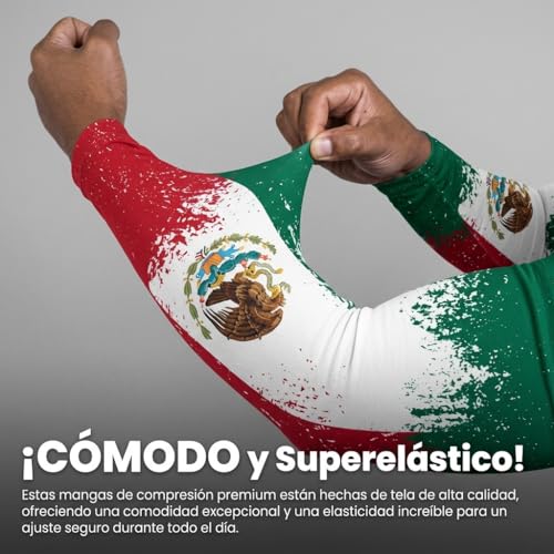 UZNOONL 2 Pares Mangas para Brazos UV, Fresco Manga Protectora para Brazo, Mangas para Brazos para Hombrey Mujer para Decoracion para COPA MUDIAL 2026