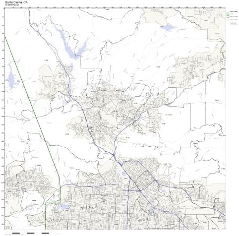 Santa Clarita Ca Zip Code Map Amazon.com: Santa Clarita, CA ZIP Code Map Not Laminated: Home 