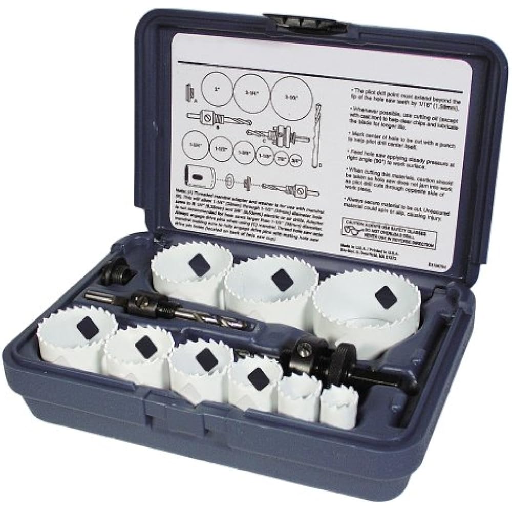E0212170 Boxed Hole Saw Sets BluMol Xtreme BiMetal Journeyman's Kits