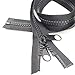 YaHoGa #10 72 Inch Separating Large Plastic Zippers Black Tape with Double Pull Tab Slider Heavy Duty Zippers for Sewing, Sleeping Bag, Boat, Canvas, Cover, Trampoline, Dog Bed, Tent (72