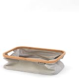 Brabantia 118180 Laundry Basket with Bamboo Top Grey 40 L view 3