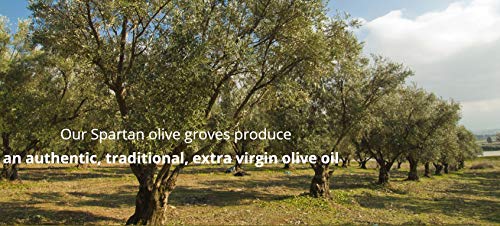 Award Winning Extra Virgin Olive Oil | (3 Lt. Tin,101.44 oz.) | First Cold Pressed | Born in the historic city of Sparta, Greece | Single Origin | NONGMO Verified | Family Owned |