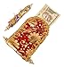itiha roll up shagun envelopes gift envelope card money holder fancy packet for wedding Christmas and other festive occasions set of 5 assorted colors - fabric & paper