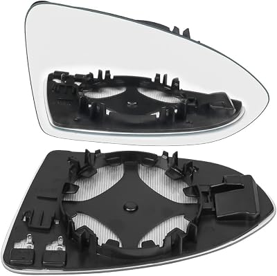 URAQT Right Heated Wing Mirror Glass for VW Golf MK7 2013-2020 Convex Aspherical