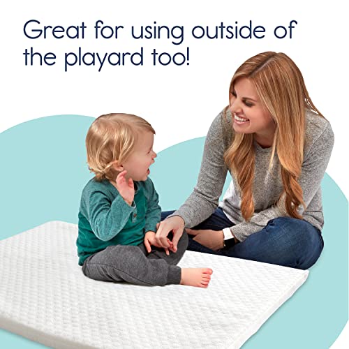 hiccapop Pack and Play Mattress Pad for (38"x26"x1") Portable Crib