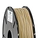 GP3D Wood 3D Printer Filament Natural Light Color - .5KG 1.75mm 1lb. Compatible With 3D Printers Reprap, Makerbot Replicator 2, Makergear M2 and up, Afinia, Solidoodle 2, Printrbot