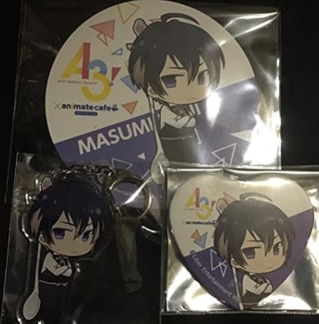 Amazon A3 アニカフェ 碓氷真澄 コースター アクキー ハート缶バッジ セット アニメイトカフェショップ アニメ 萌えグッズ 通販