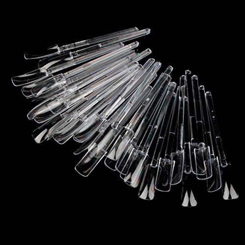 Fashionable 32-in-1 Nail Art Color Tips Sticks - Transparent (32 Pcs)