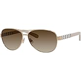 Kate Spade New York Dalia Sunglasses, Women's Trendy Rx-Able Aviator Sunglasses with Adjustable Nosepads & Branded Travel Case