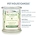 One Fur All Pet House Candle Plant-Based/Soy - Clean Burning Scented, Long Lasting Pet Odor Candle for Home - Bamboo Watermint