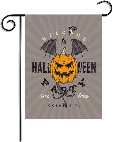 Amazon Co Jp スコビッチトリック オア トリートガーデンフラグハロウィンヤードアウトドアハロウィーンのデコレーション休日 ハッピーハロウィーンのデコレーション家庭用 6 ホビー