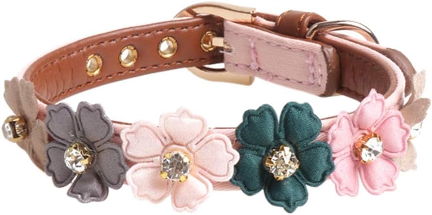 Haustierhalsband Mit Strass-Schleife | Verstellbar | Für Hunde & Katzen | In Verschiedenen Farben