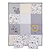 Little Love By Nojo Roarsome Lion, Grey, Yellow, White 3Piece Nursery Mini Crib Bedding Set With Comforter, 2 Fitted Mini Crib Sheets, Yellow, Grey, White, Charcoal