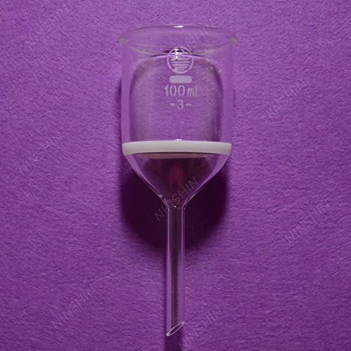 NANSHIN Glassware,Buchner Funnel,100ML,Porosity 3#,G3.3 borosilicate glass,Glass Funnel,Lab glassware