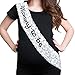 TTCOROCK Baby Shower White Lace Sash DAD to Be Tinplate Badge Combo Kit Baby Shower Party Gender Reveals Party Gifts