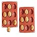 QELEG 9-Cavity Silicone Homemade Madeleine Cookies, Chocolate, Candy Mould -2 Pieces