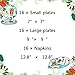 WERNNSAI Hawaiian Luau Party Supplies - 48 PCS Luau Plates And Napkins Tropical Tiki Birthday Decorations Hawaiian Paper Plates Tableware Set for Summer Pool Beach Party Serves 16 Guests