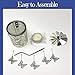 Butterfly Candle Holder - Silver Metal Rotating Spinning Butterflies with Flowers and Bees - Spinning Swedish Design - Measures 6.25