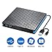 External Optical Drive, CD Drive with USB 3.0 & Type-C for VCD/DVD/CD -ROM/ -R/ +R /-RW Burner/Reader/Writer, Compatible for Windows/Linux/MAC OS