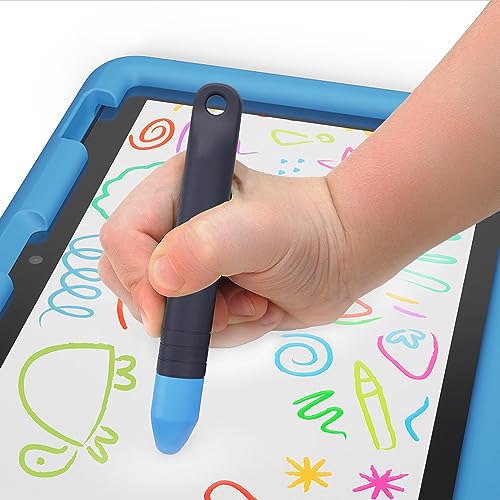 Amazon Fire HD 8 Kids tablet, ages 3-7 (32GB, Blue) + Stylus Bundle