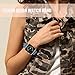 INTENY Woven Nylon Fabric Wrist Strap Replacement Band with Classic Square Stainless Steel Buckle Compatible for Apple iWatch Series 1/2/3,Sport & Edition,38mm, Navy Tahoeblue