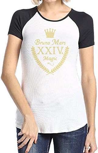 Bruno Mars XXIVk 24K Magic Crown Women's Raglan Baseball T-Shirt