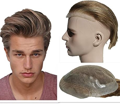 Nlw Blonde Hair Toupee For Men Light Color Hair Pieces For Men