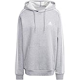 adidas Men's Essentials Fleece 3-Stripes Pullover Hoodie Sweatshirt