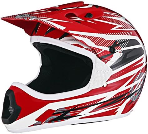 THH TX-10 Bolt Helmet Red and White X-Large