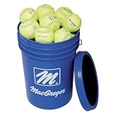 Macgregor Bucket of Softballs (Yellow, 12-Inch) Sport, Fitness, Training, Health, Exercise Gear, Shape UP